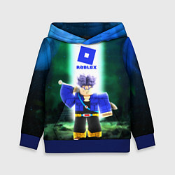 Толстовка-худи детская DRAGONBALL ROBLOX РОБЛОКС Z, цвет: 3D-синий