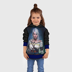 Толстовка-худи детская Ciri, цвет: 3D-синий — фото 2