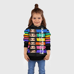Толстовка-худи детская Семейство Кардашьян, цвет: 3D-черный — фото 2