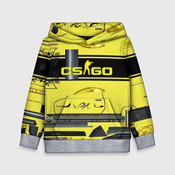 Толстовка-худи детская CS GO YELLOW SKIN, цвет: 3D-меланж