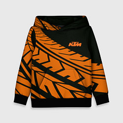 Толстовка-худи детская ORANGE KTM КТМ Z, цвет: 3D-черный