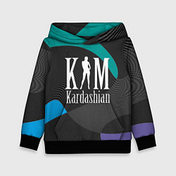 Толстовка-худи детская Ким Кардашьян, цвет: 3D-черный