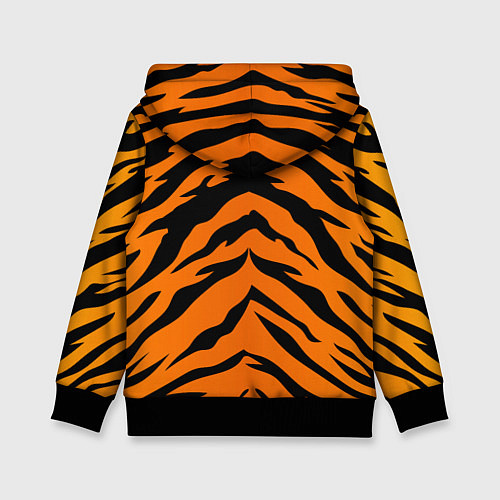 Детская толстовка Шкура тигра / 3D-Черный – фото 2