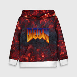Толстовка-худи детская DOOM ДУМ Z, цвет: 3D-белый