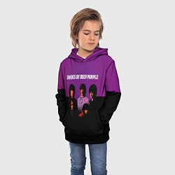 Толстовка-худи детская Shades of Deep Purple, цвет: 3D-черный — фото 2
