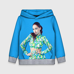 Толстовка-худи детская Bhad babie blue, цвет: 3D-меланж