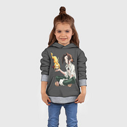 Толстовка-худи детская Веслый Йо, цвет: 3D-меланж — фото 2