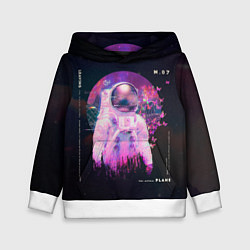 Толстовка-худи детская Vaporwave Astral Astronaut Collage, цвет: 3D-белый