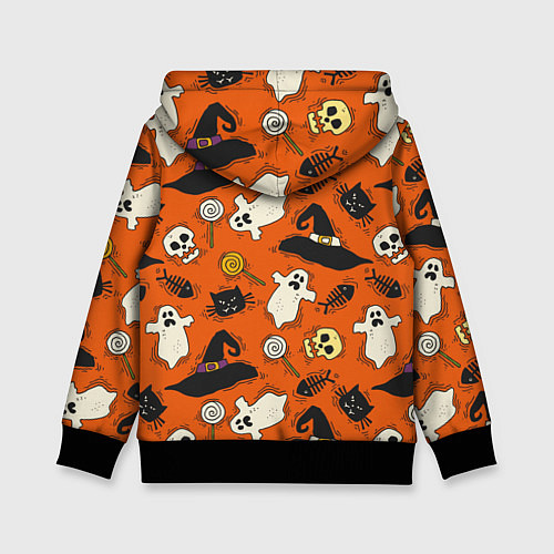 Детская толстовка Хэллоуинские шалости / 3D-Черный – фото 2