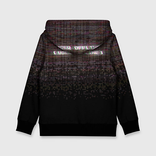 Детская толстовка Going offline noise / 3D-Черный – фото 2