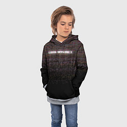 Толстовка-худи детская Going offline, цвет: 3D-меланж — фото 2