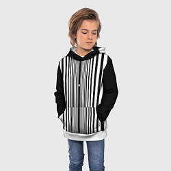 Толстовка-худи детская Эффект Доплера, цвет: 3D-белый — фото 2