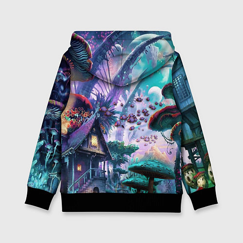 Детская толстовка FantasyFish / 3D-Черный – фото 2