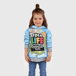 Толстовка-худи детская Toca Life World, цвет: 3D-меланж — фото 2