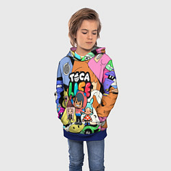 Толстовка-худи детская Toca Life: Heroes, цвет: 3D-синий — фото 2