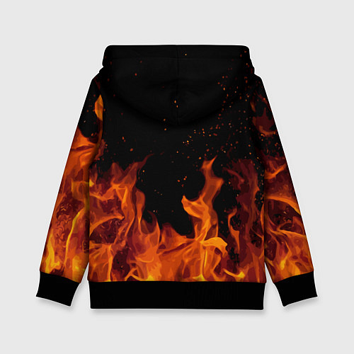 Детская толстовка ROBLOX FIRE РОБЛОКС ОГОНЬ ПОЖАРНЫЙ / 3D-Черный – фото 2