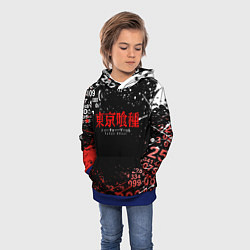 Толстовка-худи детская TOKYO GHOUL МИНУС 7 ТОКИЙСКИЙ ГУЛЬ 1000-7, цвет: 3D-синий — фото 2