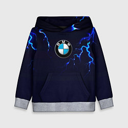 Толстовка-худи детская BMW разряд молнии, цвет: 3D-меланж