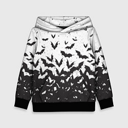 Толстовка-худи детская Летучие кровососы, цвет: 3D-черный