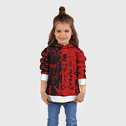 Толстовка-худи детская BERSERK BLACK RED БЕРСЕРК ПАТТЕРН, цвет: 3D-белый — фото 2