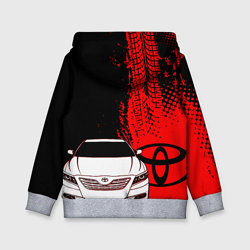 Детская толстовка Camry Toyota glitch / 3D-Меланж – фото 2