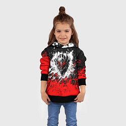 Толстовка-худи детская Берсерк: Брызги красок, цвет: 3D-черный — фото 2