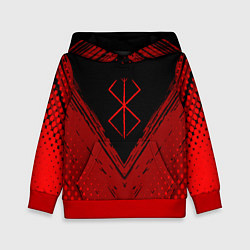 Толстовка-худи детская Berserk - Берсерк, цвет: 3D-красный