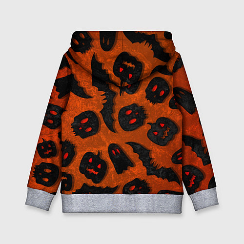 Детская толстовка Halloween print / 3D-Меланж – фото 2