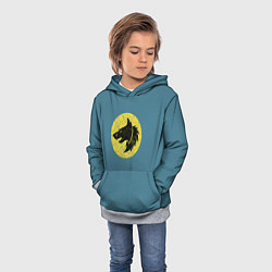 Толстовка-худи детская Космические Волки цвет легиона 6, цвет: 3D-меланж — фото 2