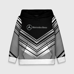 Толстовка-худи детская Mercedes-Benz Текстура, цвет: 3D-белый