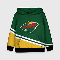 Толстовка-худи детская Minnesota Wild NHL, цвет: 3D-черный