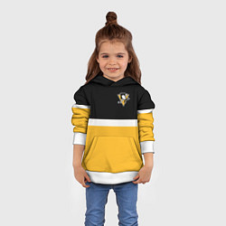Толстовка-худи детская Питтсбург Пингвинз НХЛ, цвет: 3D-белый — фото 2