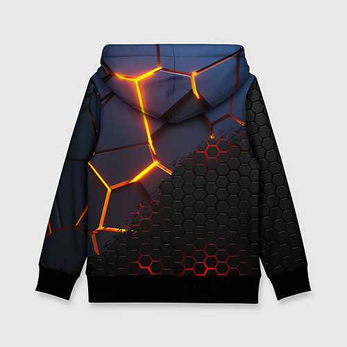 Детская толстовка 3D РАЗЛОМ И СТАЛЬНАЯ БРОНЯ ПОПУЛЯРНЫЕ ТЕКСТУРЫ / 3D-Черный – фото 2