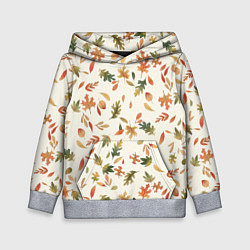 Толстовка-худи детская Тёплая осень, цвет: 3D-меланж
