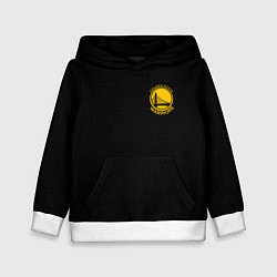 Толстовка-худи детская GOLDEN STATE WARRIORS BLACK STYLE, цвет: 3D-белый