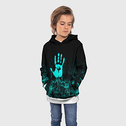 Толстовка-худи детская WE KNOW NEON LOGO, цвет: 3D-белый — фото 2