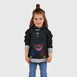Толстовка-худи детская Монстр Хагги Вагги, цвет: 3D-меланж — фото 2