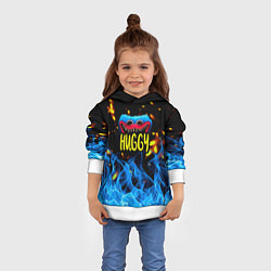 Толстовка-худи детская Poppy Playtime: Blue Fire, цвет: 3D-белый — фото 2