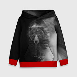 Толстовка-худи детская EVIL BEAR, цвет: 3D-красный