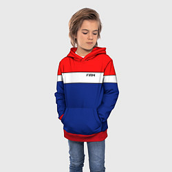 Толстовка-худи детская В стиле 90х FIRM, цвет: 3D-красный — фото 2