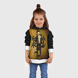 Толстовка-худи детская Трафальгар Ло One Piece c нодати, цвет: 3D-белый — фото 2