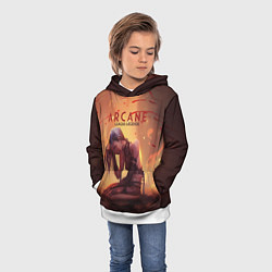 Толстовка-худи детская Arcane: League of Legends Jinx, цвет: 3D-белый — фото 2