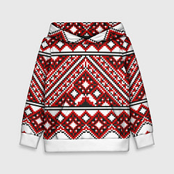Детская толстовка Русский узор, геометрическая вышивка