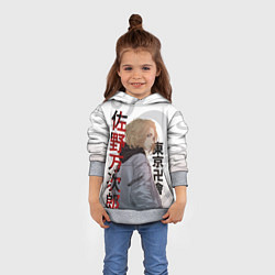 Толстовка-худи детская TOKYO REVENGERS MICKEY МАЙКИ ДРАКЕН ТАТУ, цвет: 3D-меланж — фото 2