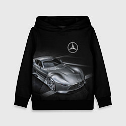 Толстовка-худи детская Mercedes-Benz motorsport black, цвет: 3D-черный