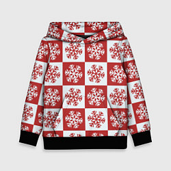 Детская толстовка Шахматные Снежинки