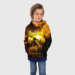 Толстовка-худи детская A Lifetime of War - Sabaton, цвет: 3D-синий — фото 2