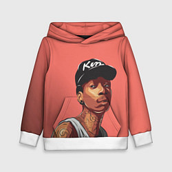 Толстовка-худи детская Wiz Khalifa Art, цвет: 3D-белый