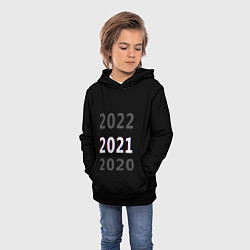 Толстовка-худи детская 2020 2021 2022, цвет: 3D-черный — фото 2
