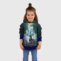Толстовка-худи детская Elden Ring рыцарь и предшественники серии Souls El, цвет: 3D-синий — фото 2